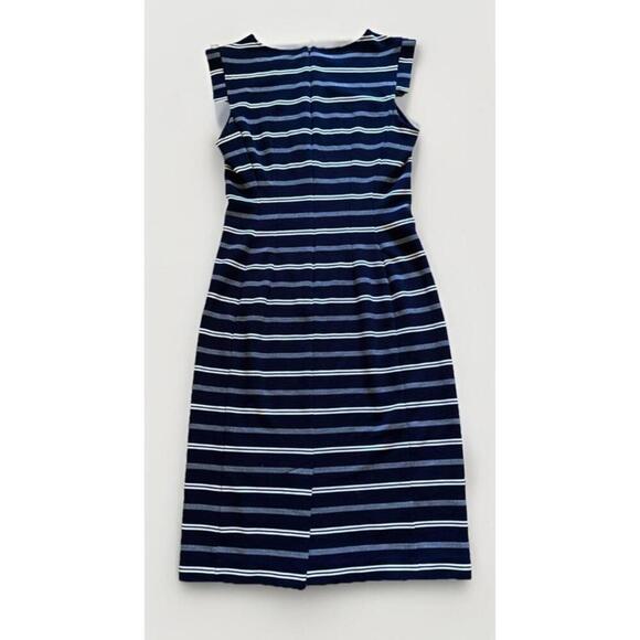 Dresses & Skirts - Ann Taylor Blue And White Striped Stretch Dress Size 4